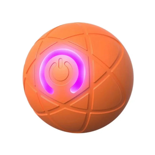 Interactive pet ball size shown in hand