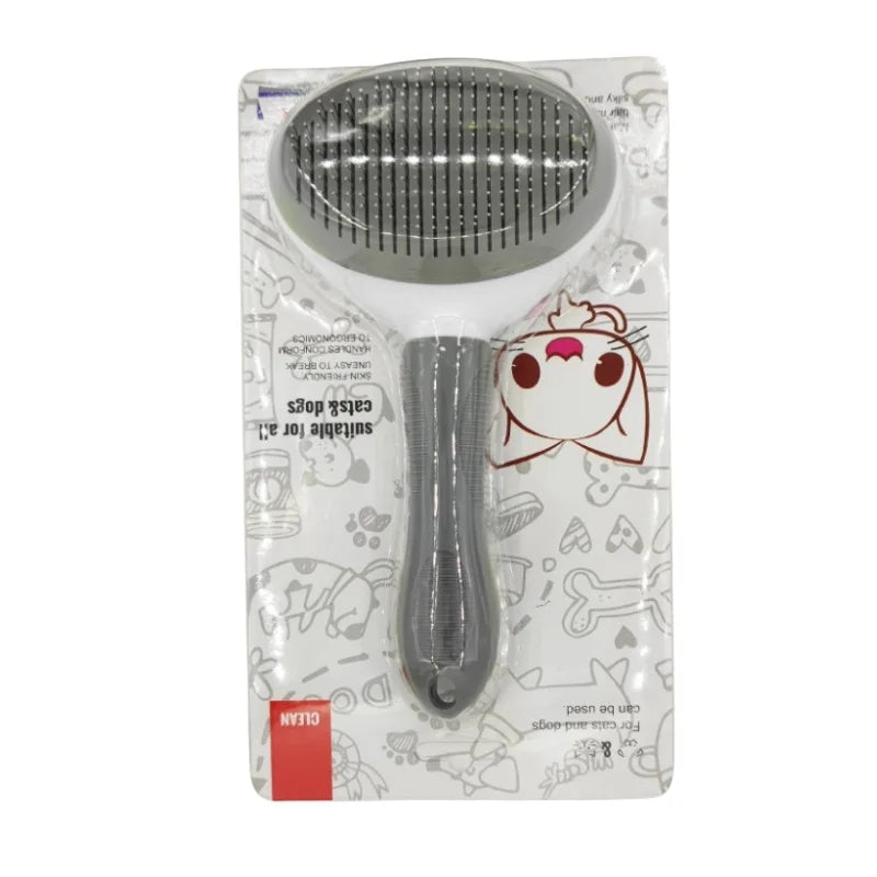 Self-cleaning grooming brush colour options