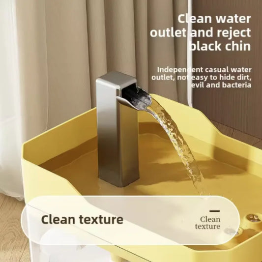 Pet water fountain multi-stage filter detail