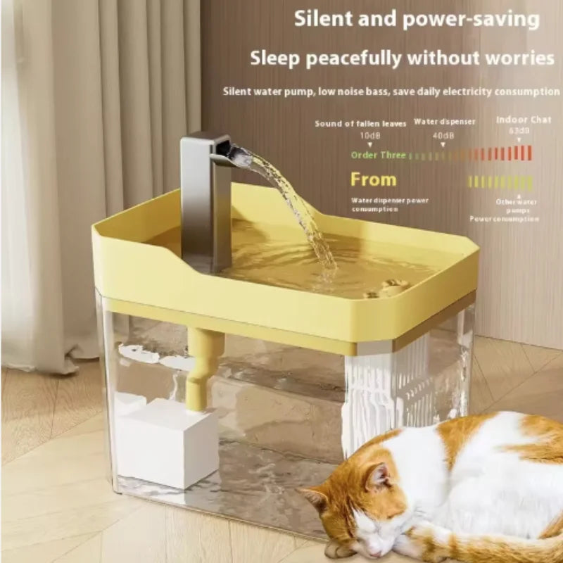 Pet water fountain disassembled for cleaning